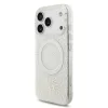 Guess IML Flowers Allover Strap MagSafe Tok iPhone 17 Pro készülékhez fehér