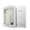 Guess IML Flowers Allover Strap MagSafe Tok iPhone 17 Pro készülékhez fehér