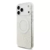 Guess IML Flowers Allover Strap MagSafe tok iPhone 17 Pro Max készülékhez fehér