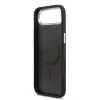 Guess PU Leather Triangle Logo MagSafe tok iPhone 17 Air készülékhez fekete
