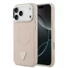 Guess PU bőr Triangle Logo MagSafe tok iPhone 17 Pro Max készülékhez rózsaszín