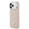 Guess PU bőr Triangle Logo MagSafe tok iPhone 17 Pro Max készülékhez rózsaszín