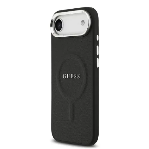 Guess PU Saffiano MagSafe tok iPhone 17 Air készülékhez fekete