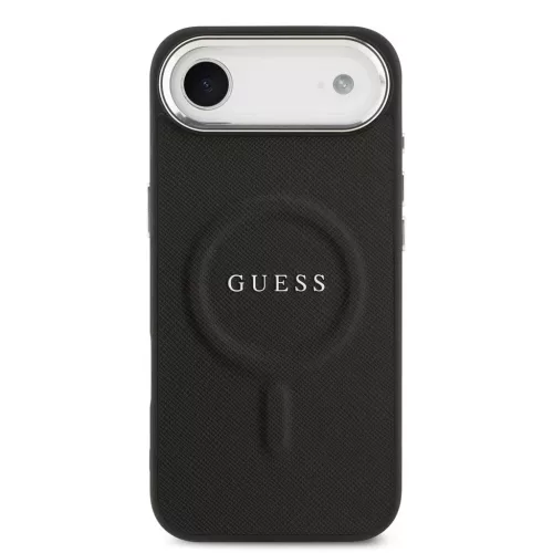Guess PU Saffiano MagSafe tok iPhone 17 Air készülékhez fekete