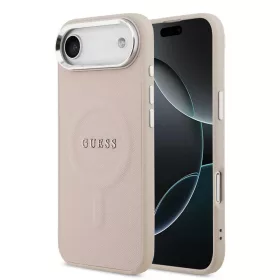   Guess PU Saffiano MagSafe tok iPhone 17 Air készülékhez rózsaszín