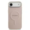 Guess PU Saffiano MagSafe tok iPhone 17 Air készülékhez rózsaszín