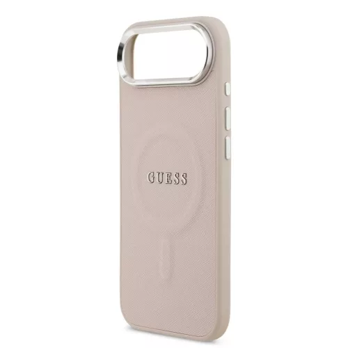 Guess PU Saffiano MagSafe tok iPhone 17 Air készülékhez rózsaszín