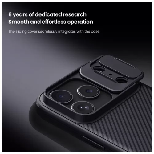 Nillkin CamShield PRO tok Apple iPhone 17 Pro készülékhez fekete