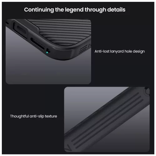 Nillkin CamShield PRO tok Apple iPhone 17 Pro készülékhez fekete