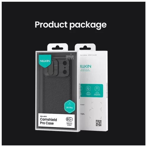 Nillkin CamShield PRO tok Apple iPhone 17 Pro készülékhez fekete