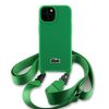 Lacoste Iconic Petit Pique Crossbody Strap Woven Logo tok iPhone 15 készülékhez zöld