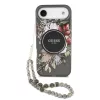 Guess IML Flowers Strap MagSafe tok iPhone 17 Air készülékhez fekete