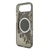Guess IML Flowers Strap MagSafe tok iPhone 17 Air készülékhez fekete