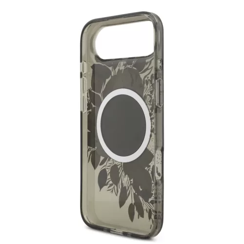 Guess IML Flowers Strap MagSafe tok iPhone 17 Air készülékhez fekete