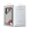 Guess PU Leather 4G Flowers Print Metal Classic Logo MagSafe tok Samsung Galaxy S25 Ultra készülékhez rózsaszín