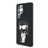 Karl Lagerfeld Liquid Silicone Graffiti Ikonik MagSafe tok Samsung Galaxy S25 Ultra készülékhez fekete