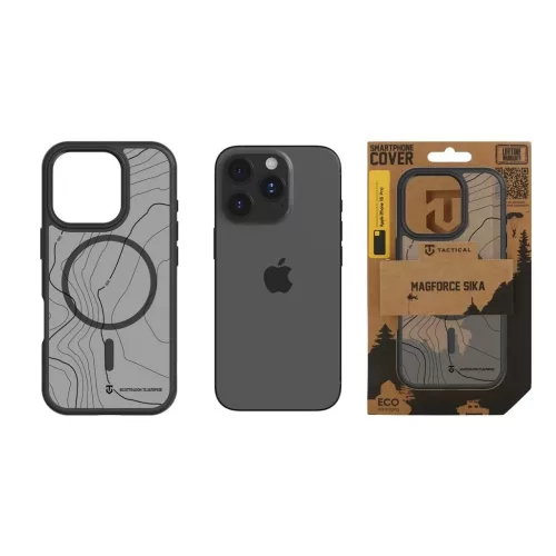 Tactical MagForce Hyperstealth Sika tok iPhone 16 Pro készülékhez aszfalt