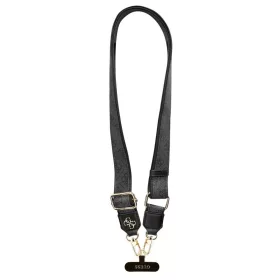 Guess Vállpánt PU 4G Metal Logo fekete