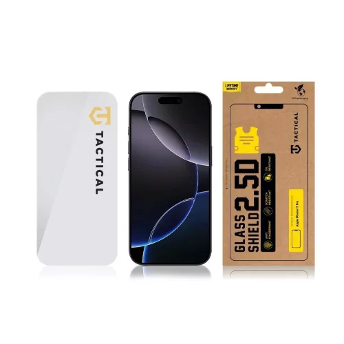 Tactical Glass Shield 2.5D Apple iPhone 17 Pro készülékhez átlátszó