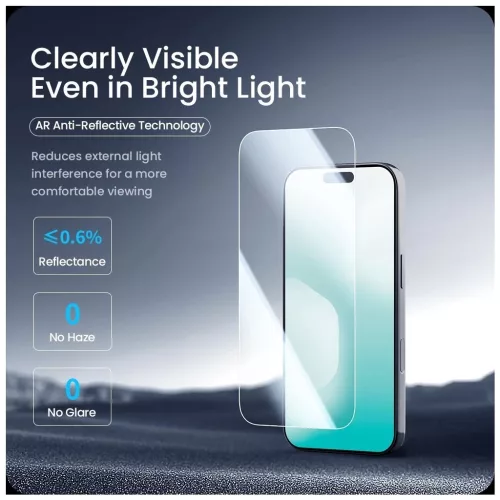 Nillkin edzett üveg kijelzővédő 0.2mm H+ PRO 2.5D Apple iPhone 17 Air készülékhez (applikátorral)