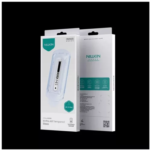 Nillkin Tempered Glass 0.2mm H+ PRO 2.5D kijelzővédő Apple iPhone 17 Pro készülékhez (applikátorral)