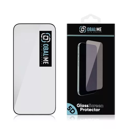 OBAL:ME 5D Glass kijelzővédő Apple iPhone 17 Air készülékhez fekete