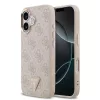 Guess PU Leather 4G Triangle Logo Gold Frame MagSafe tok iPhone 17 készülékhez rózsaszín
