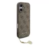 Guess 4G Charm tok iPhone 17 készülékhez Tone on Tone barna