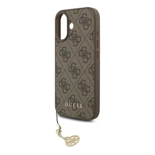 Guess 4G Charm tok iPhone 17 készülékhez Tone on Tone barna