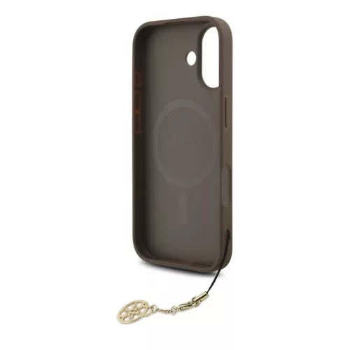 Guess 4G Charm tok iPhone 17 készülékhez Tone on Tone barna