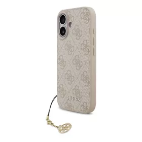   Guess 4G Charm tok iPhone 17 készülékhez Tone on Tone rózsaszín