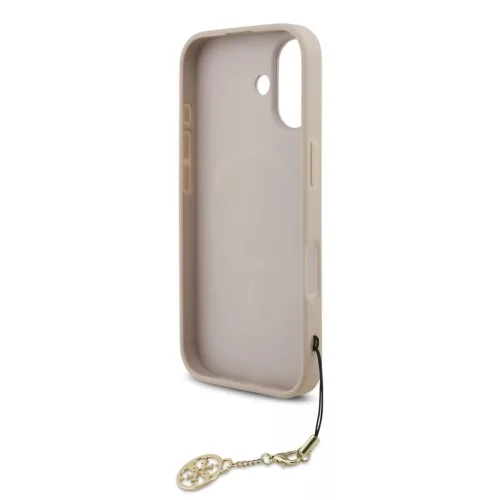 Guess 4G Charm tok iPhone 17 készülékhez Tone on Tone rózsaszín