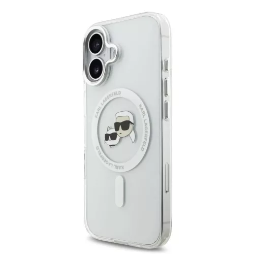 Karl Lagerfeld IML K&CH Heads Metal Frame MagSafe tok iPhone 17 készülékhez átlátszó