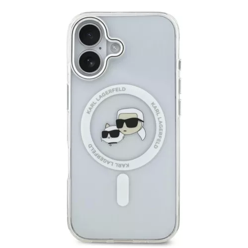 Karl Lagerfeld IML K&CH Heads Metal Frame MagSafe tok iPhone 17 készülékhez átlátszó