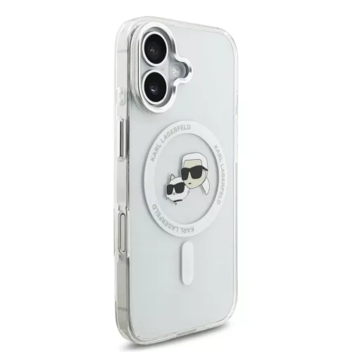 Karl Lagerfeld IML K&CH Heads Metal Frame MagSafe tok iPhone 17 készülékhez átlátszó