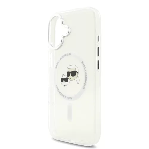 Karl Lagerfeld IML K&CH Heads Metal Frame MagSafe tok iPhone 17 készülékhez átlátszó