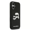 Karl Lagerfeld Liquid Silicone Double Heads MagSafe tok iPhone 17 készülékhez fekete