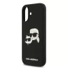 Karl Lagerfeld Liquid Silicone Double Heads MagSafe tok iPhone 17 készülékhez fekete