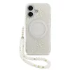 Guess IML Flowers Allover Strap MagSafe tok iPhone 17 készülékhez fehér