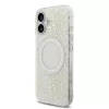 Guess IML Flowers Allover Strap MagSafe tok iPhone 17 készülékhez fehér