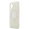 Guess IML Flowers Allover Strap MagSafe tok iPhone 17 készülékhez fehér