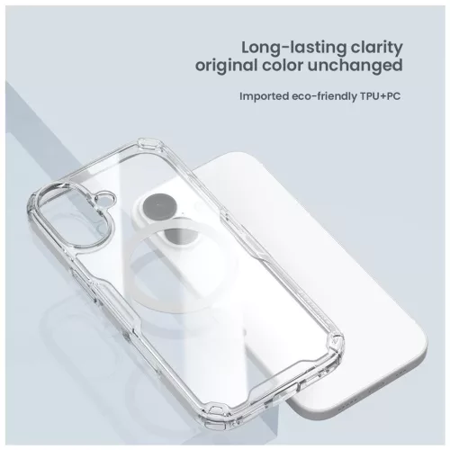 Nillkin Nature TPU PRO mágneses tok Apple iPhone 17 készülékhez átlátszó