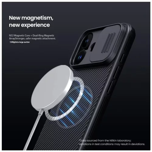 Nillkin CamShield PRO Mágneses Kemény Tok Apple iPhone 17 készülékhez fekete