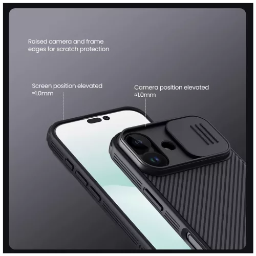 Nillkin CamShield PRO Mágneses Kemény Tok Apple iPhone 17 készülékhez fekete
