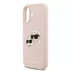 Karl Lagerfeld Liquid Silicone Double Heads MagSafe tok iPhone 17 készülékhez rózsaszín