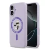 Karl Lagerfeld Liquid Silicone Karl and Choupette MagSafe tok iPhone 17 készülékhez lila