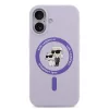 Karl Lagerfeld Liquid Silicone Karl and Choupette MagSafe tok iPhone 17 készülékhez lila