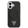 Guess PU Leather Triangle Logo MagSafe tok az iPhone 17 készülékhez fekete