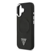 Guess PU Leather Triangle Logo MagSafe tok az iPhone 17 készülékhez fekete