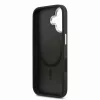 Guess PU Leather Triangle Logo MagSafe tok az iPhone 17 készülékhez fekete